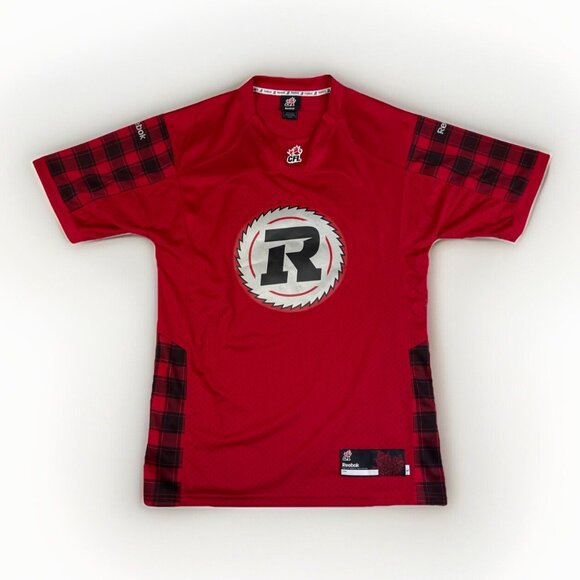 2014 Ottawa REDBLACKS Football Alternate CANADA RED Jersey Mens Sz L CFL Reebok - Picture 1 of 16